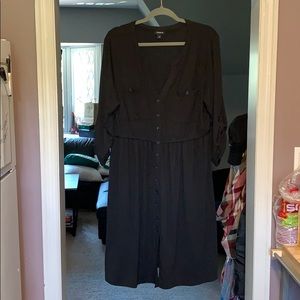 Long sleeve black dress